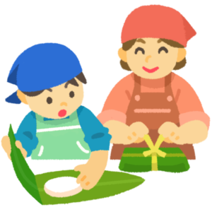 ムーチー作りのイラスト
