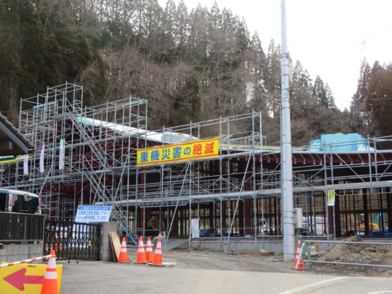 建設中の北里柴三郎記念館の3Dシアター