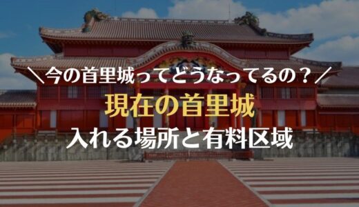 首里城って現在どうなってるの？入れる場所や有料区域の様子を紹介します