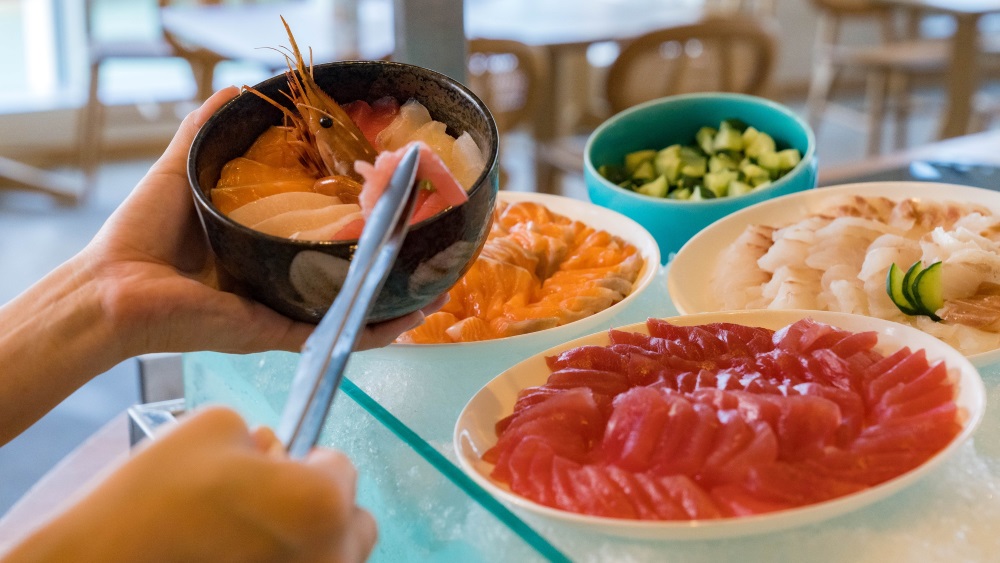 東急ステイ沖縄那覇の海鮮丼（朝食）