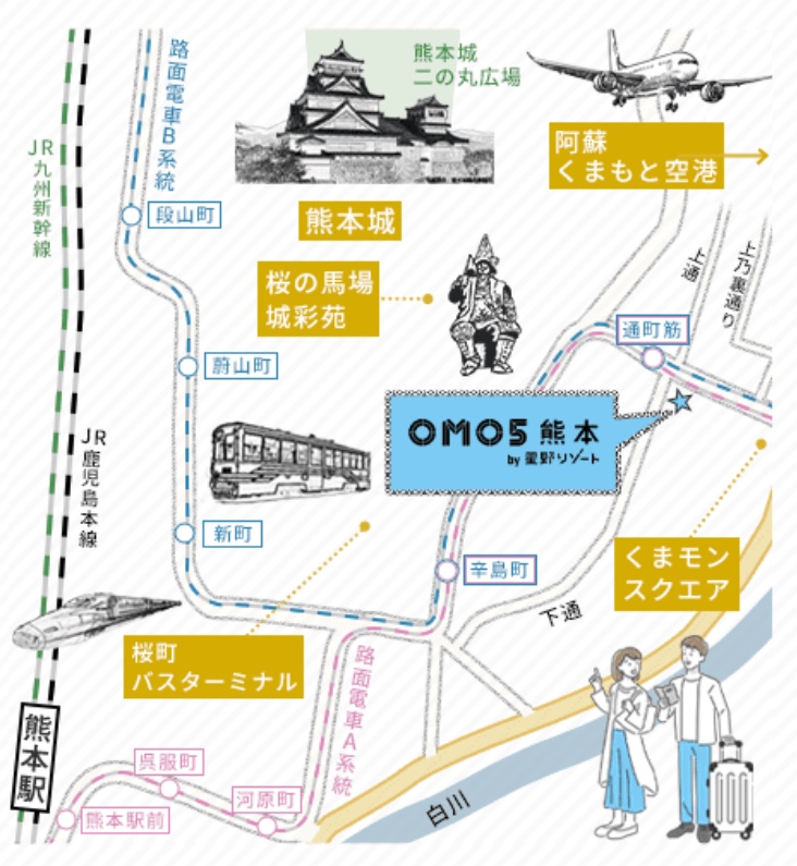 OMO5熊本の地図