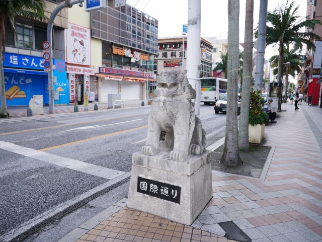 国際通りのシーサー