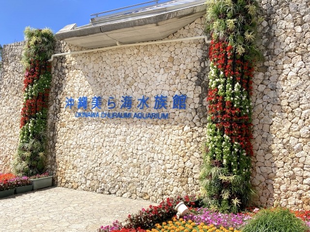 美ら海水族館の看板