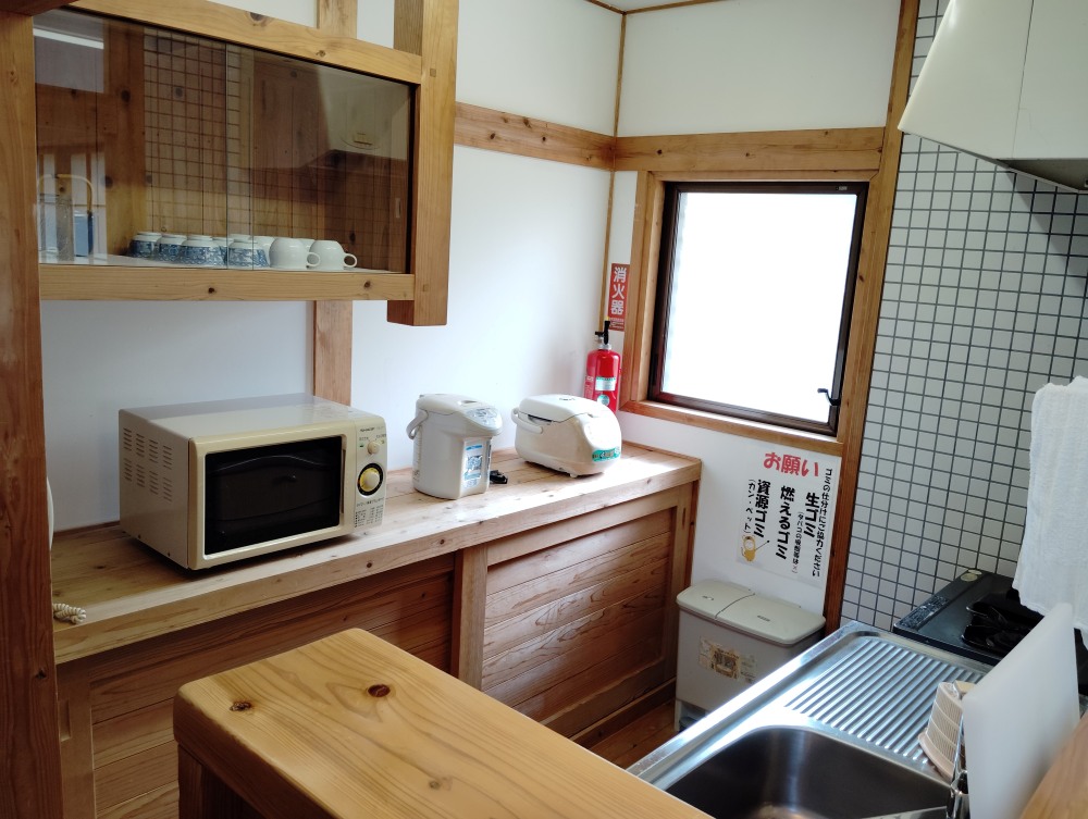 コテージ山霧のキッチン