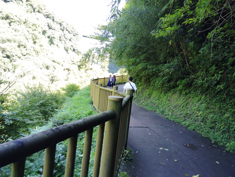 雄川の滝の遊歩道