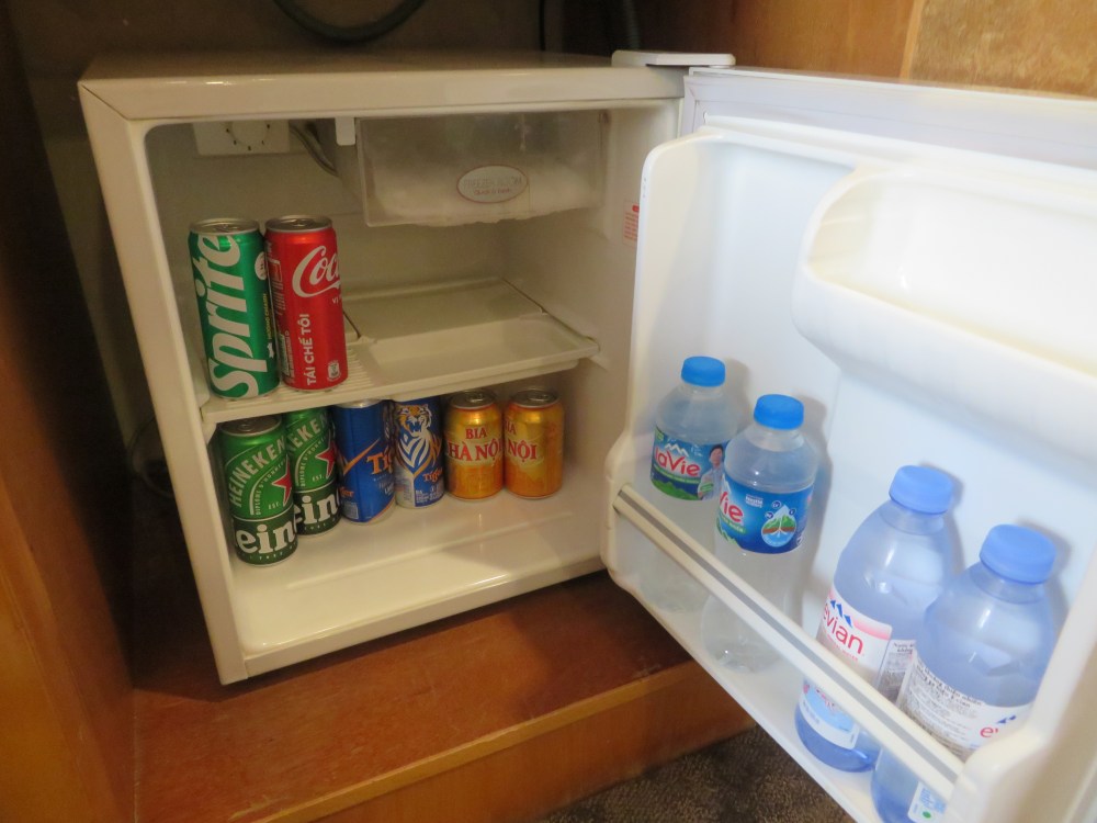 ハノイホテルの客室の冷蔵庫