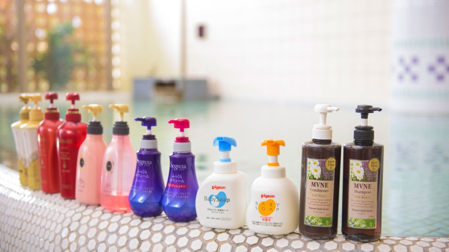 アートホテル石垣島の大浴場のシャンプーバー